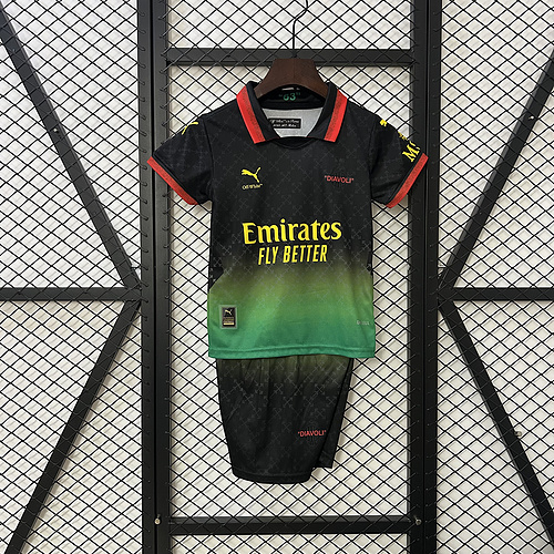 25-26 kids AC Milan Co-Branded Edition Jersey 16-28
